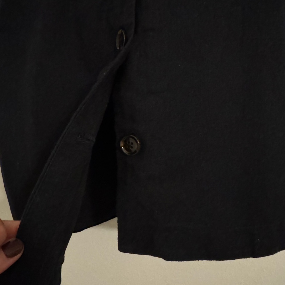 Abercrombie & Fitch Mara Linen-Blend Vest Mini Dress in Black- Medium - Picture 8 of 12